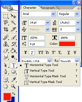 Horizontal Type Tool